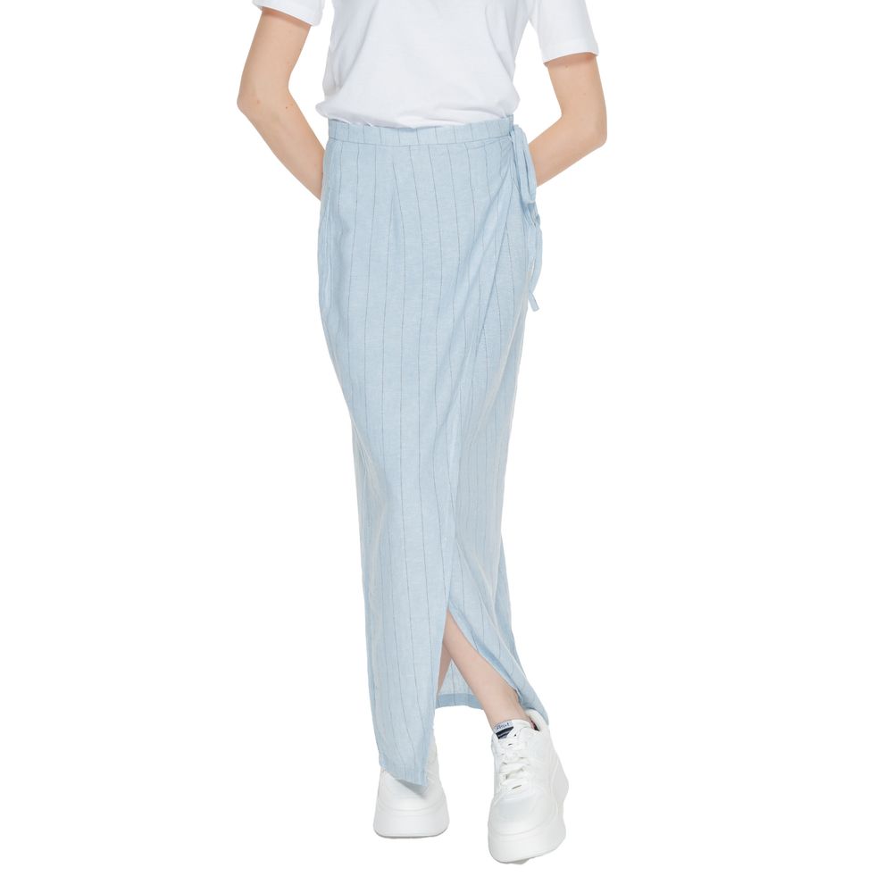 Vero Moda Light Blue Linen Long Skirt - ClickThatClicks 