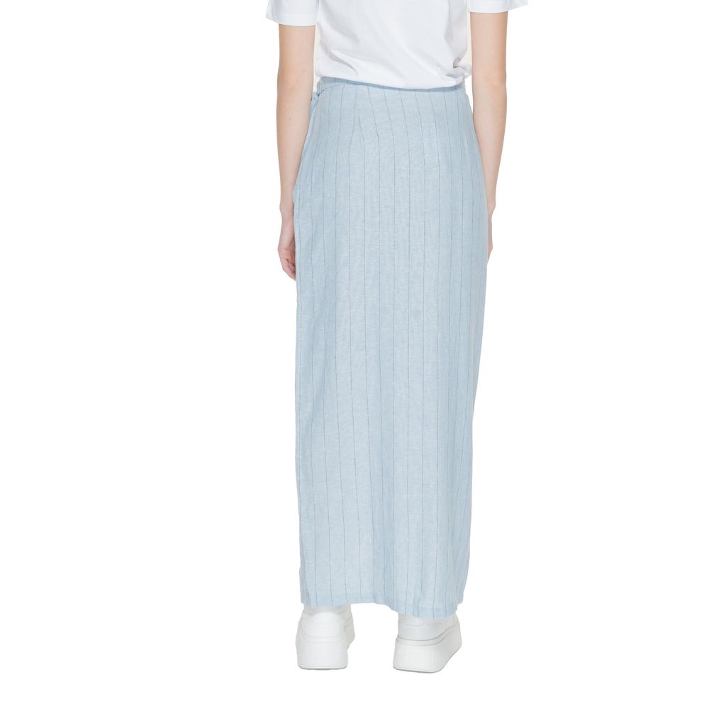 Vero Moda Light Blue Linen Long Skirt - ClickThatClicks 
