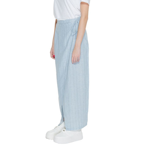 Vero Moda Light Blue Linen Long Skirt - ClickThatClicks 