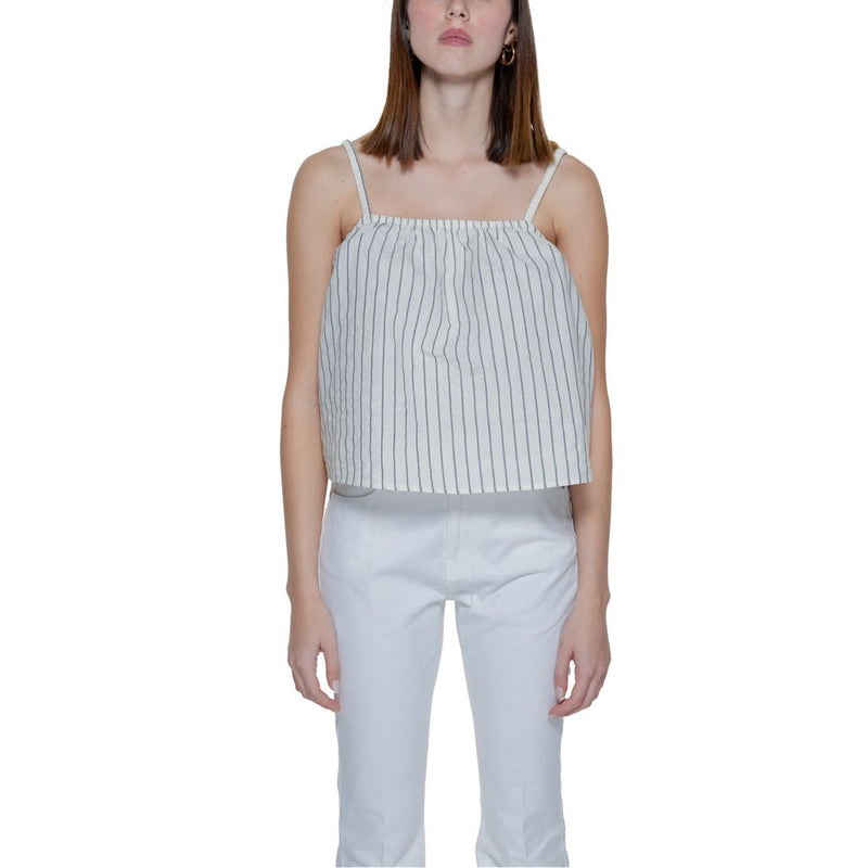 Vero Moda Beige Organic Cotton Tank Tops