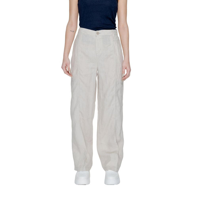 Street One Beige Linen Pant