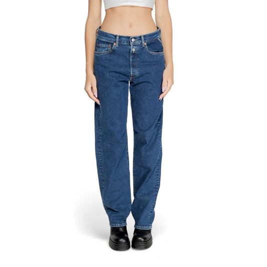 Replay Blue Cotton Mom Jeans - ClickThatClicks 