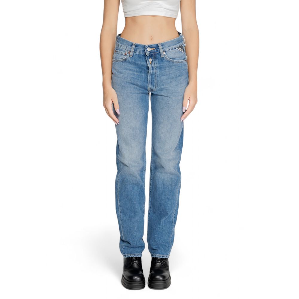 Replay Blue Cotton Mom Jeans - ClickThatClicks 