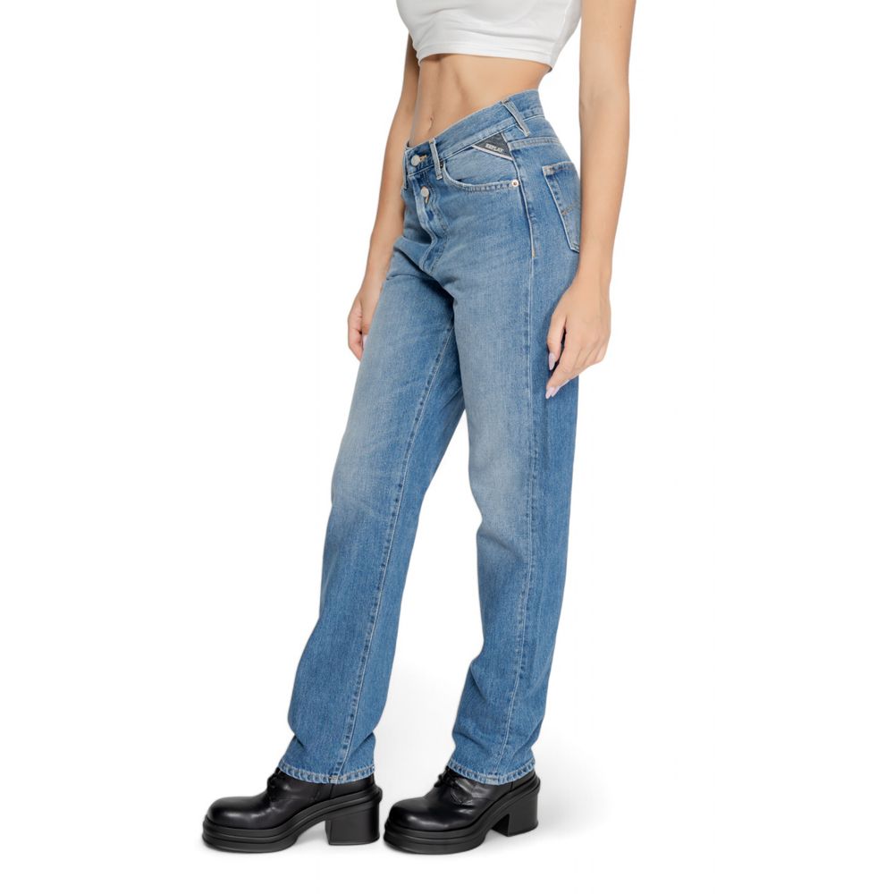 Replay Blue Cotton Mom Jeans - ClickThatClicks 