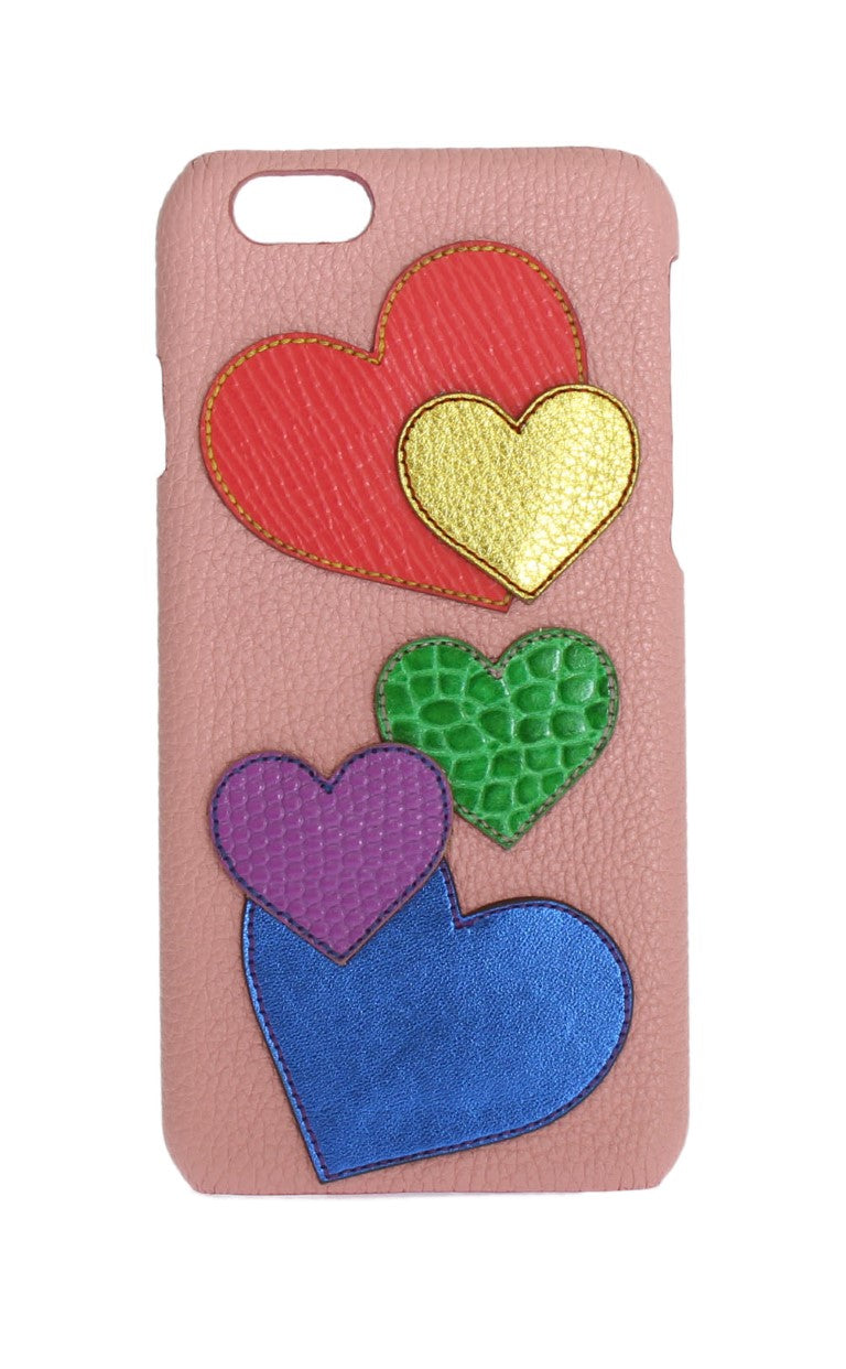 Dolce & Gabbana Pink Leather Heart Phone Cover - ClickThatClicks 