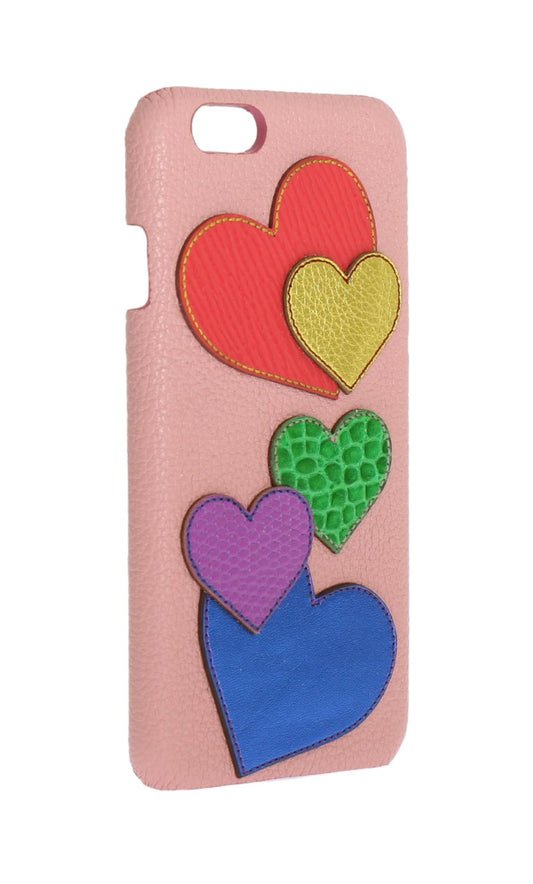 Dolce & Gabbana Pink Leather Heart Phone Cover - ClickThatClicks 