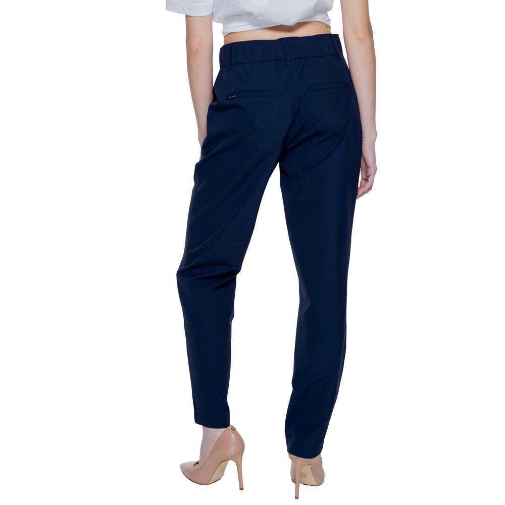 Street One Blue Polyamide Casual Pants - ClickThatClicks 