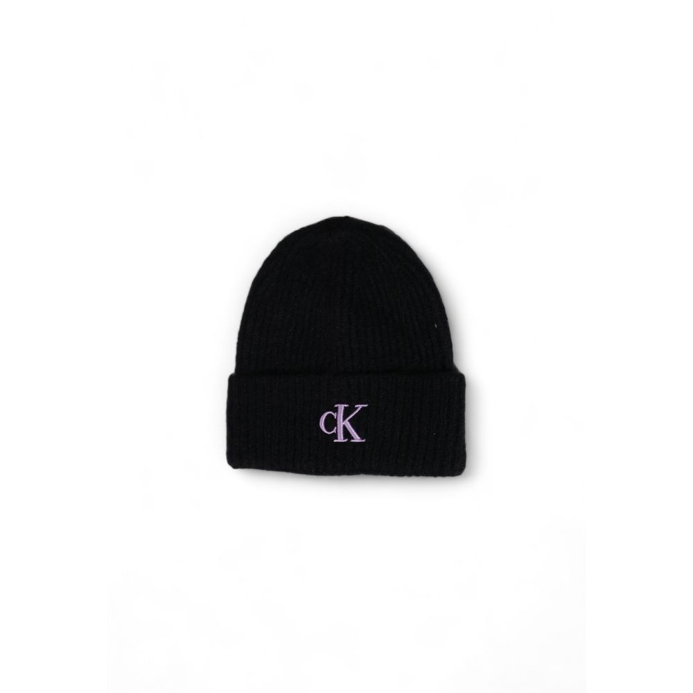 Calvin Klein Purple Marabou Hat