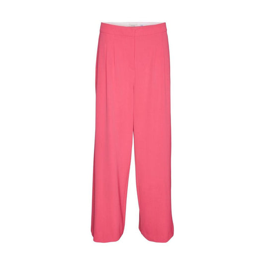 Vero Moda Pink Polyester Casual Pants - ClickThatClicks 