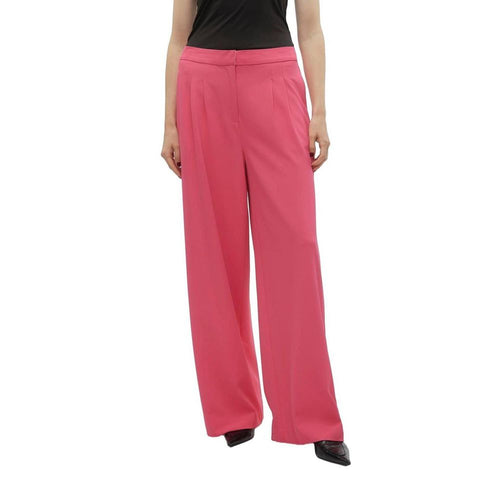 Vero Moda Pink Polyester Casual Pants - ClickThatClicks 
