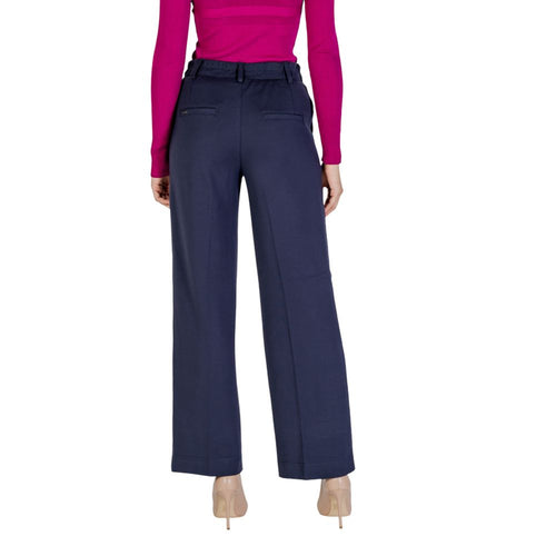 Street One Blue Viscose Casual Pants - ClickThatClicks 