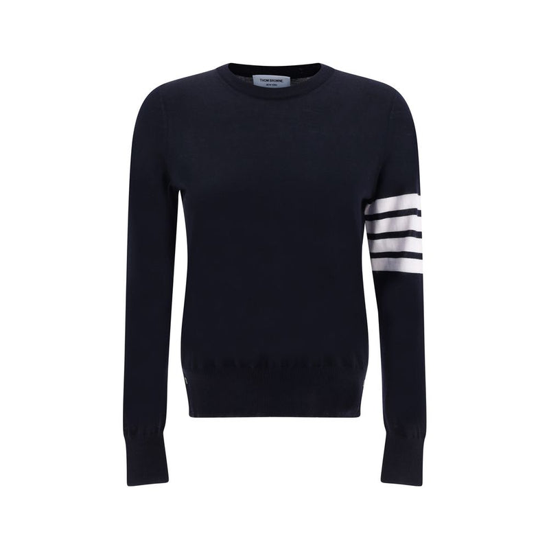Thom Browne Gray Fleece Wool Sweatshirt