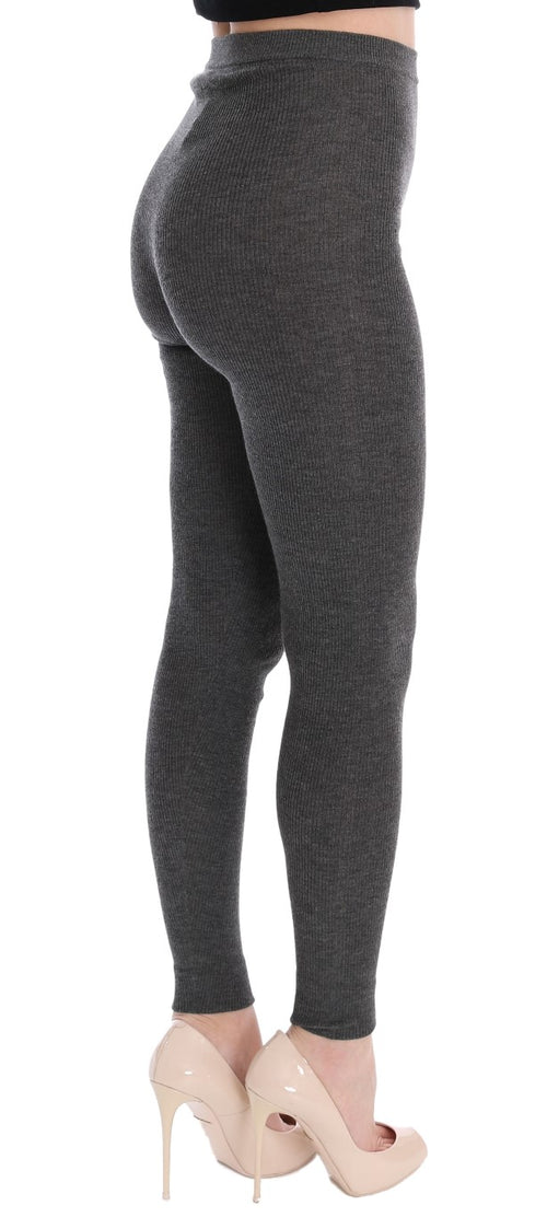 Dolce & Gabbana Gray Cashmere Stretch Tights - ClickThatClicks 