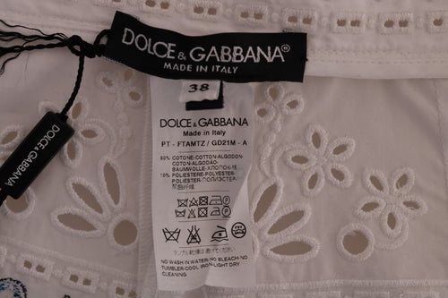 Dolce & Gabbana Mulicolor Majolica Cutout Capri Pants - ClickThatClicks 