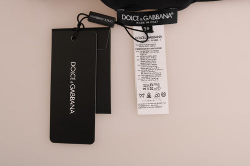 Dolce & Gabbana Black Silk Fairy Tale Top Crystal Blouse - ClickThatClicks 