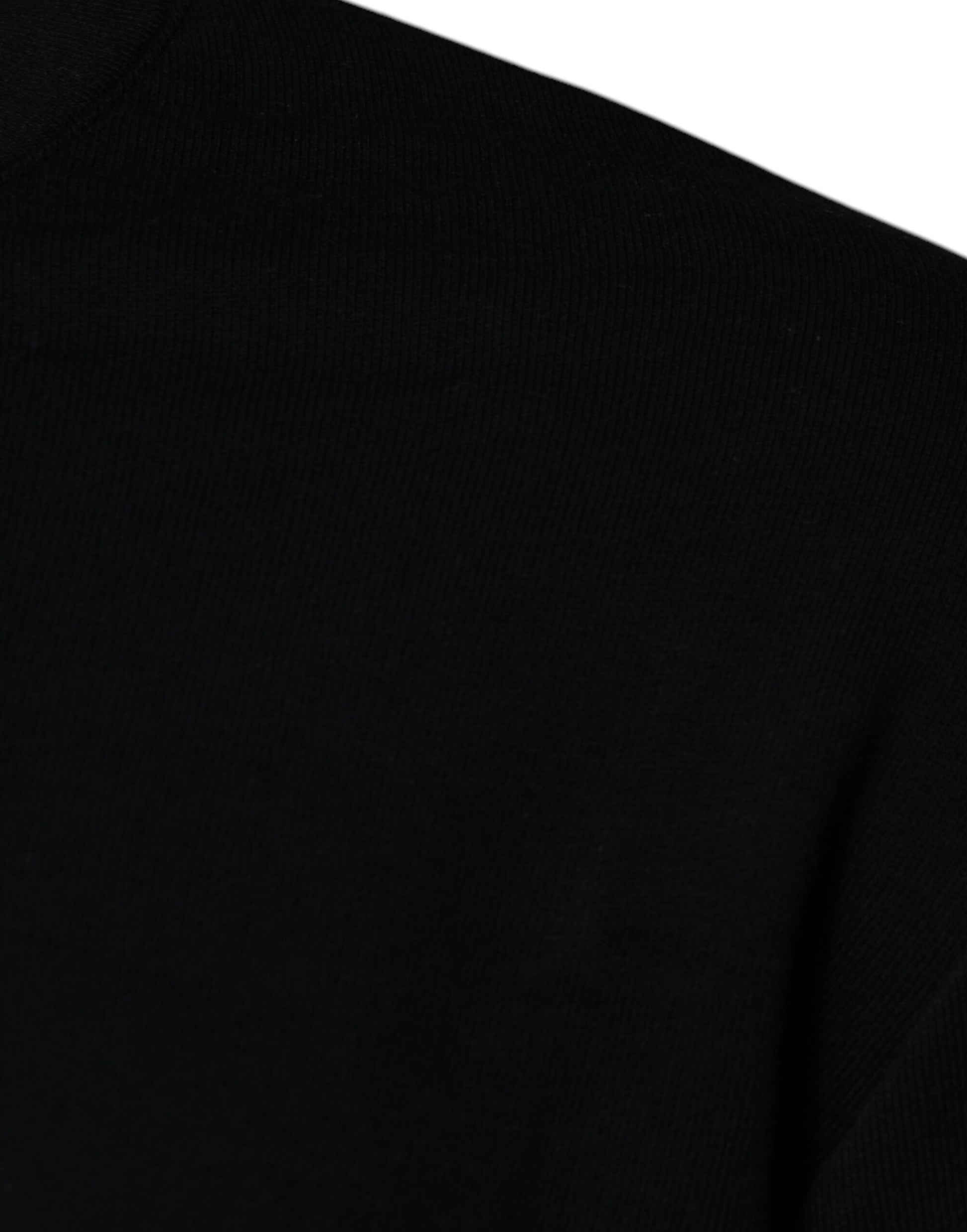 Versace Black Medusa Embroidery Crew Neck Pullover Sweater - ClickThatClicks 