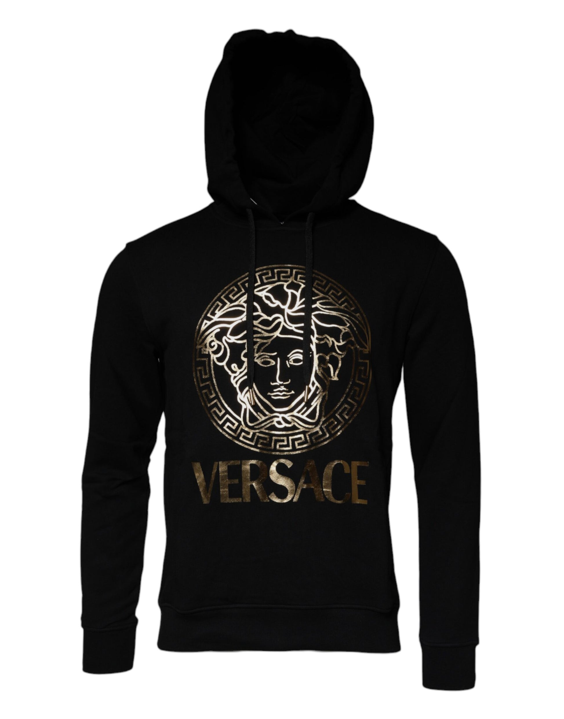 Versace Black Medusa Cotton Hoodie Pullover Sweatshirt Sweater - ClickThatClicks 