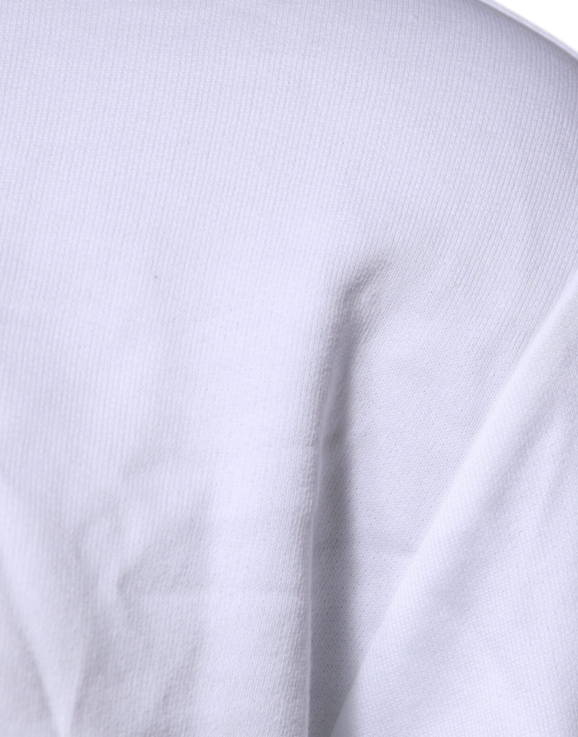 Versace White Medusa Embroidery Crew Neck Pullover Sweater - ClickThatClicks 