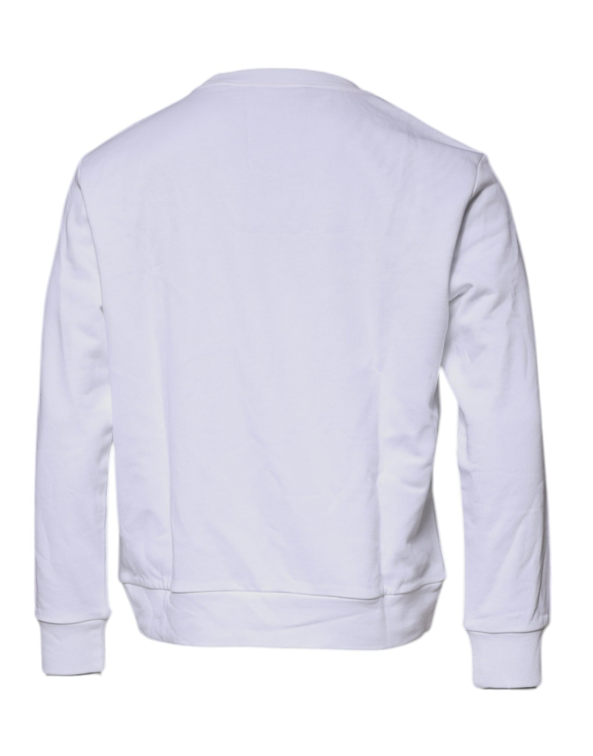 Versace White Medusa Embroidery Crew Neck Pullover Sweater - ClickThatClicks 