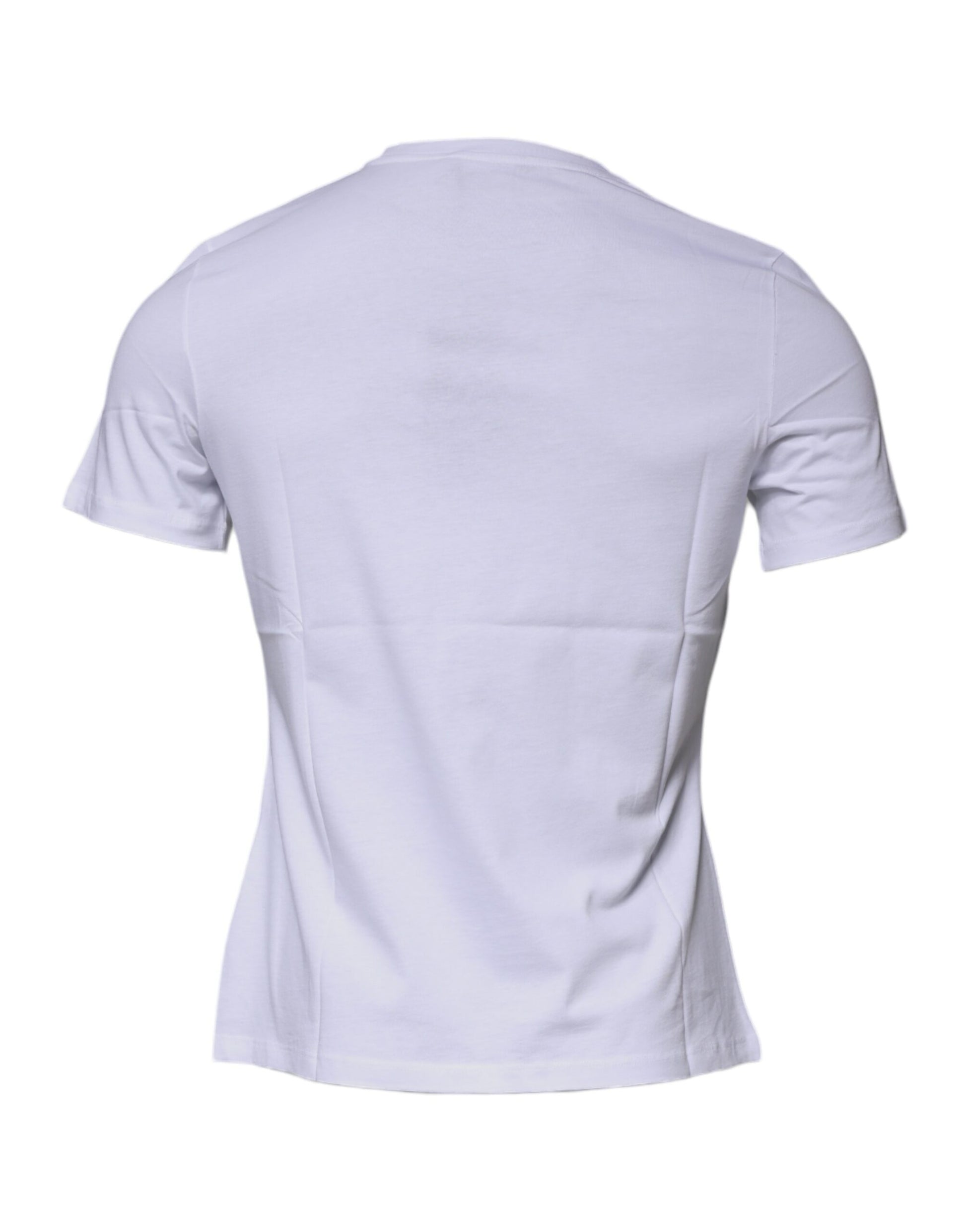 Versace White Medusa Print Cotton Crew Neck T-shirt - ClickThatClicks 