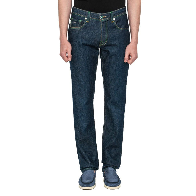Tramarossa Blue Cotton Jeans Denim