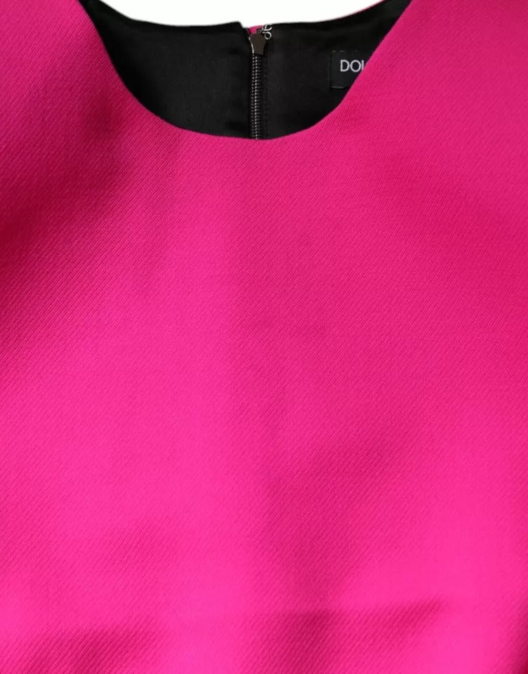 Dolce & Gabbana Pink Sleeveless Bodycon A-line Mini Dress - ClickThatClicks 