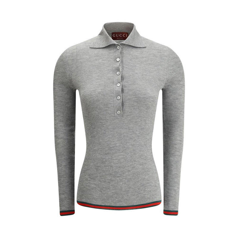 Gucci Gray Cashmere Top