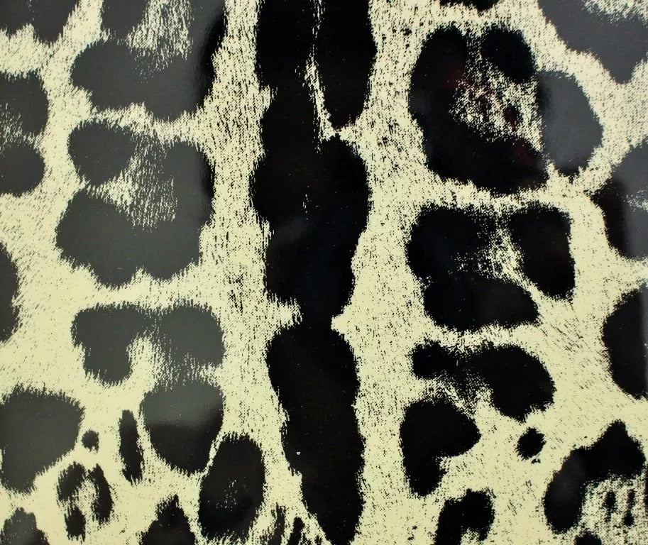 Dolce & Gabbana White Leopard Pattern Leather eBook Cover Tablet Case - ClickThatClicks 