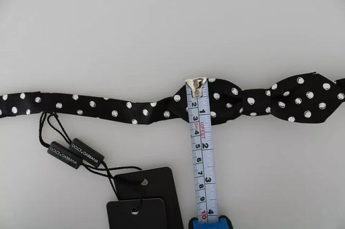 Dolce & Gabbana Black Polka Dots Adjustable Neck Bow Tie - ClickThatClicks 