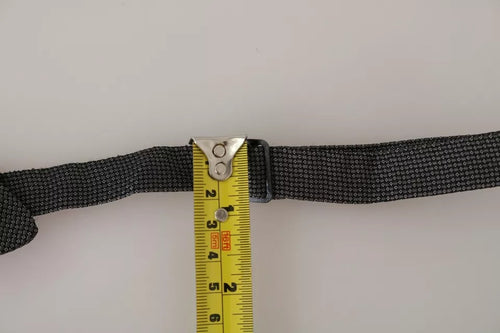 Dolce & Gabbana Gray Silk Patterned Mens Necktie Bow Tie - ClickThatClicks 