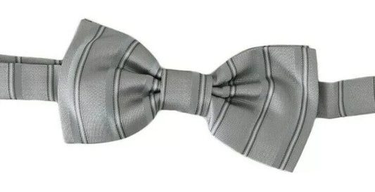 Dolce & Gabbana Light Gray Lining Adjustable Neck Butterfly Bow Tie - ClickThatClicks