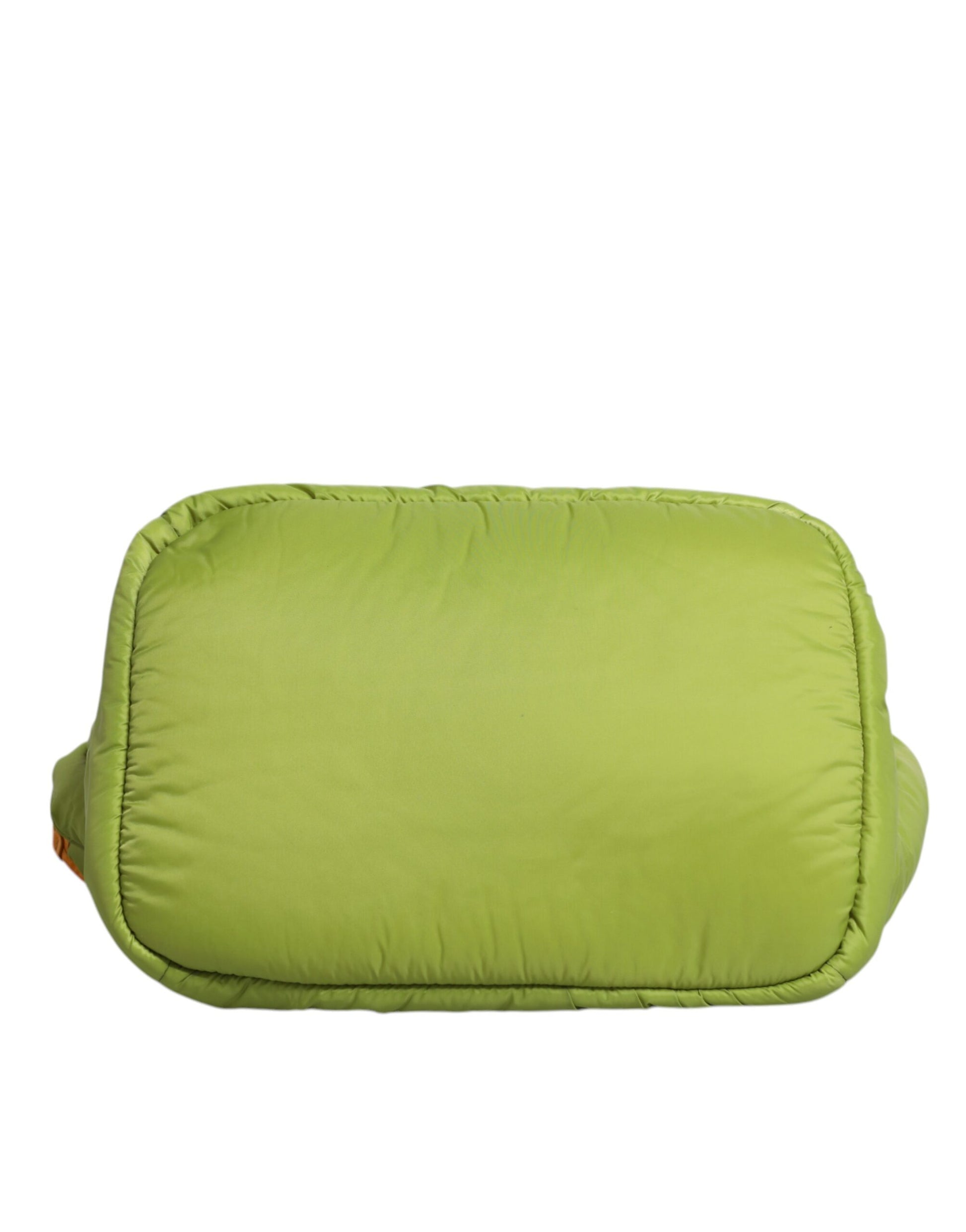 Dolce & Gabbana Green Nylon Padded Logo Plaque Tote Crossbody Bag - ClickThatClicks 