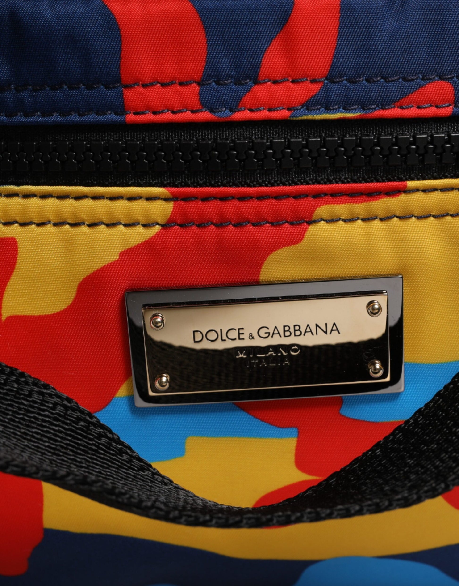 Dolce & Gabbana Multicolor Camouflage Nylon Shopping Tote Bag - ClickThatClicks 