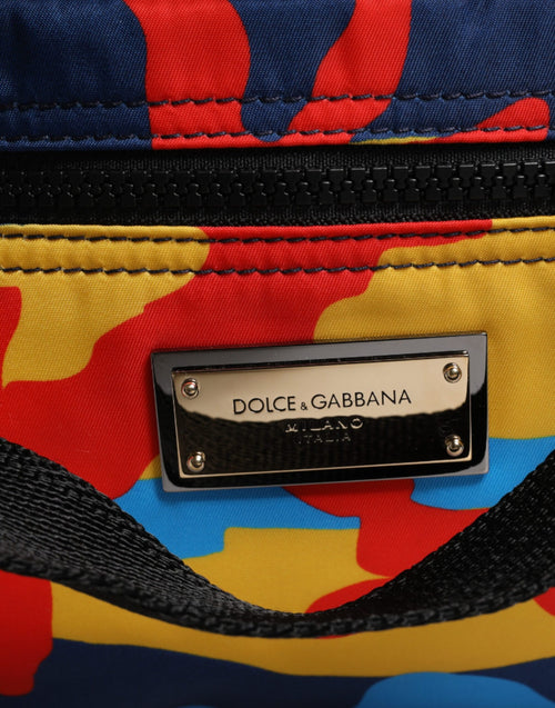 Dolce & Gabbana Multicolor Camouflage Nylon Shopping Tote Bag - ClickThatClicks 