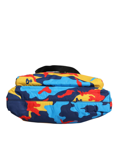 Dolce & Gabbana Multicolor Camouflage Nylon Shopping Tote Bag - ClickThatClicks 
