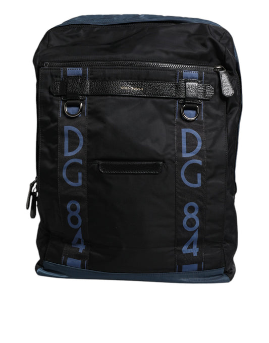 Dolce & Gabbana Black Nylon DG Logo School Backpack Bag - ClickThatClicks 