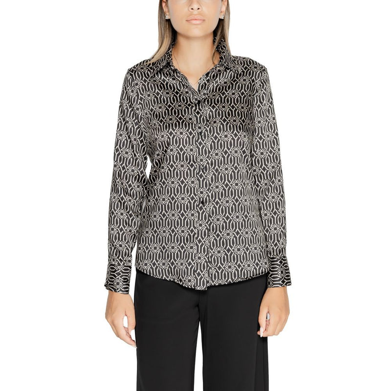 Rinascimento Black Polyester Blouse
