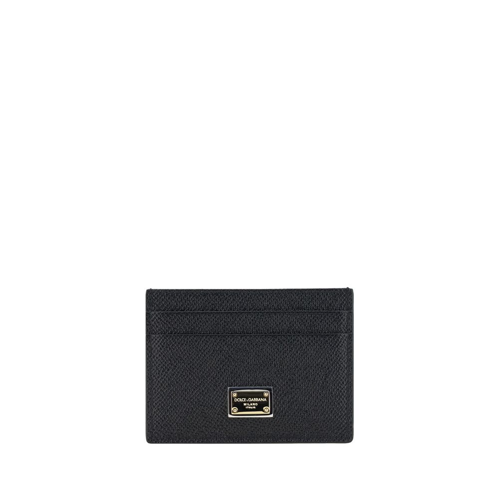 Dolce & Gabbana Black Calf Leather Bos Taurus Wallet - ClickThatClicks 
