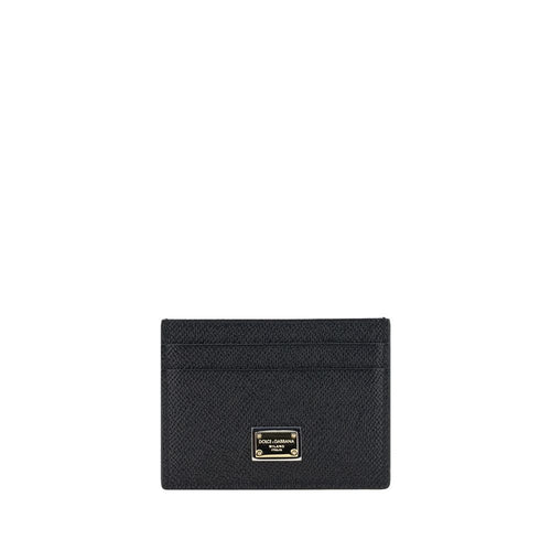 Dolce & Gabbana Black Calf Leather Bos Taurus Wallet - ClickThatClicks 