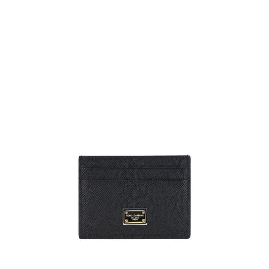 Dolce & Gabbana Black Calf Leather Bos Taurus Wallet - ClickThatClicks 