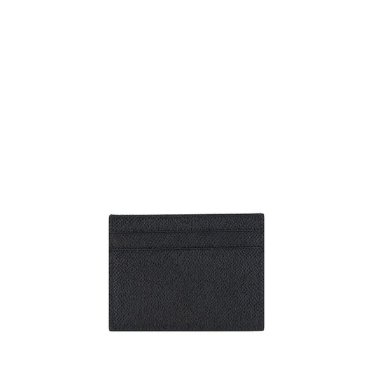 Dolce & Gabbana Black Calf Leather Bos Taurus Wallet - ClickThatClicks 