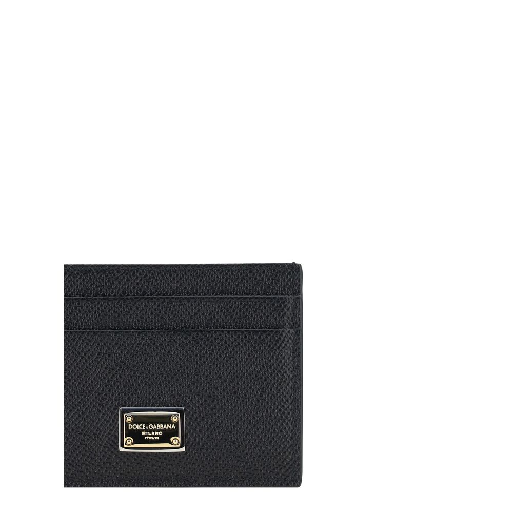 Dolce & Gabbana Black Calf Leather Bos Taurus Wallet - ClickThatClicks 