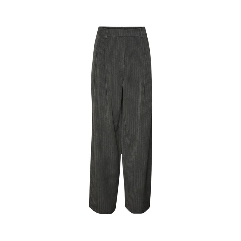 Vero Moda Gray Polyester Casual Pants