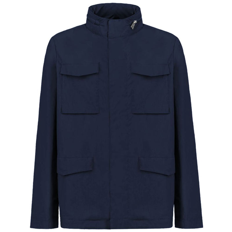 People Of Shibuya Blue Cotton Men's Jacket