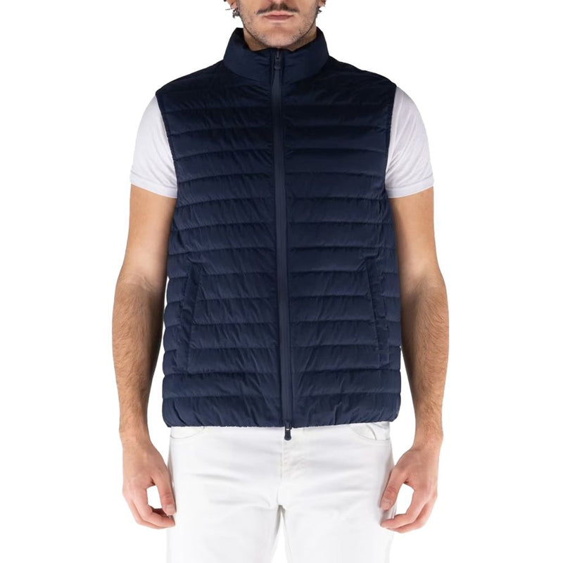 People Of Shibuya Blue Polyester Men's Vest
