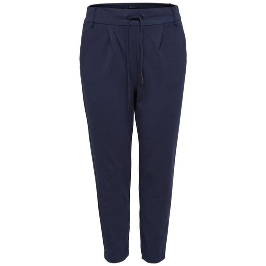Only Blue Viscose Casual Pants - ClickThatClicks 