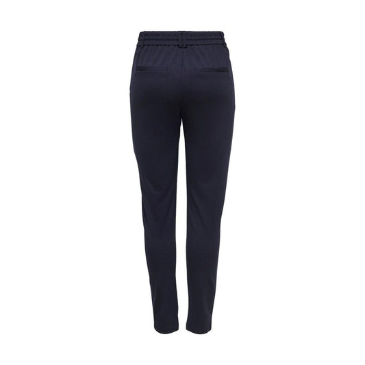 Only Blue Viscose Casual Pants - ClickThatClicks 