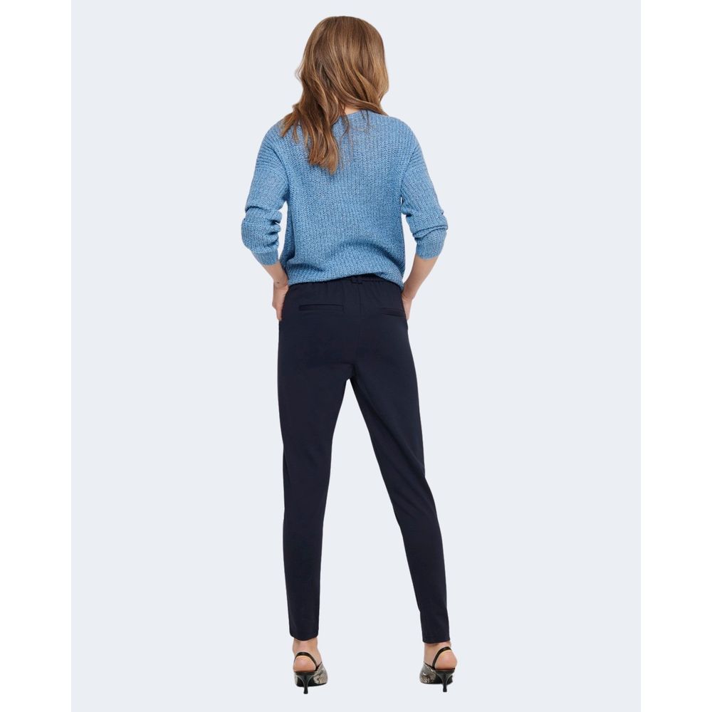 Only Blue Viscose Casual Pants - ClickThatClicks 