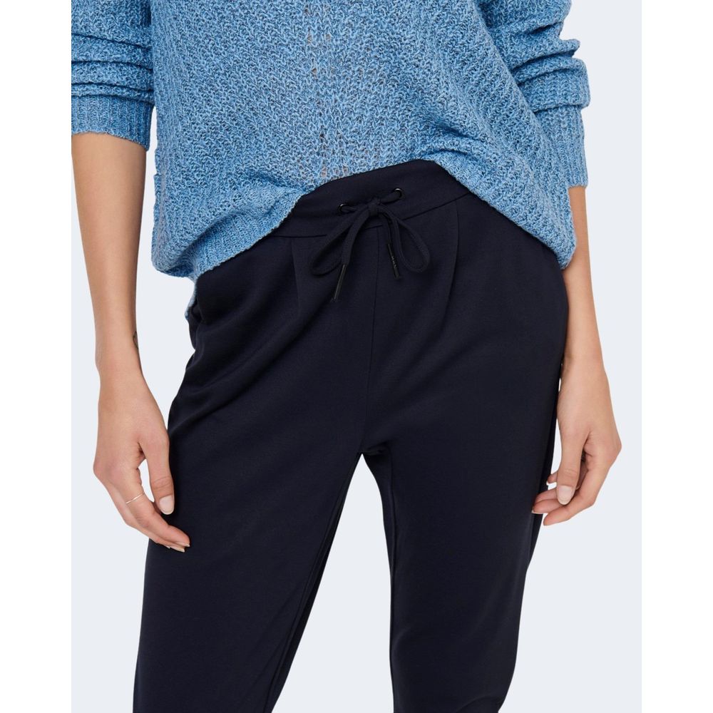 Only Blue Viscose Casual Pants - ClickThatClicks 