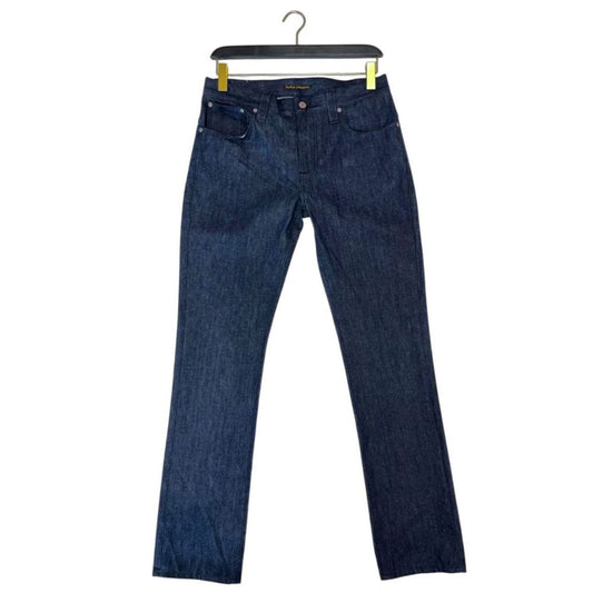 Nudie Jeans Blue Cotton Men Jeans - ClickThatClicks 